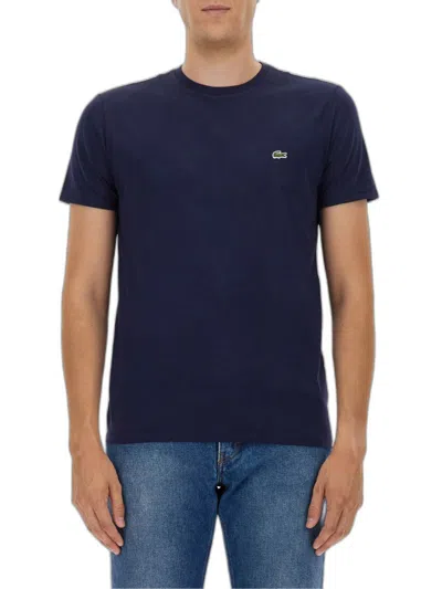 Lacoste Tshirt With Logo In Blue