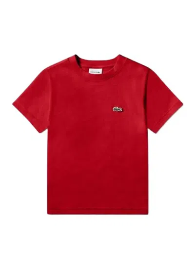 Lacoste T-shirt With Logo In Red
