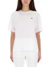 Lacoste Tshirt With Logo In White