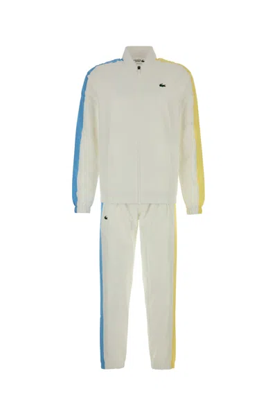 Lacoste White Polyester Tracksuit