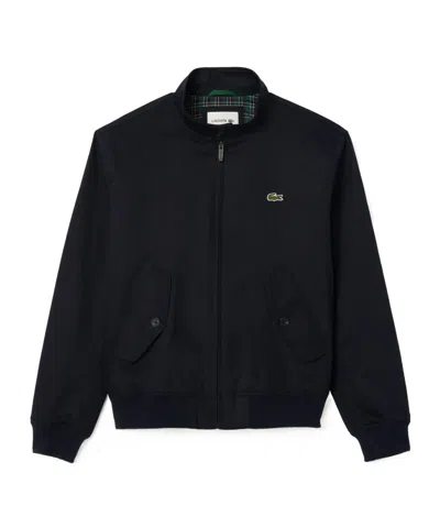 Lacoste Twill Harrington Jacket In Black
