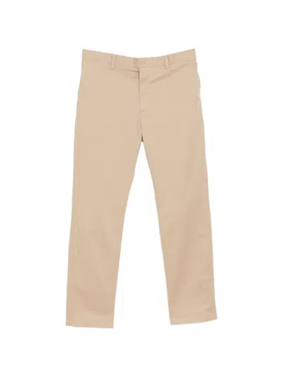 Lacoste Twill Trousers In Neutral