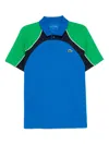 Lacoste Ultra Dry Colour-block Tennis Polo Shirt In Blue