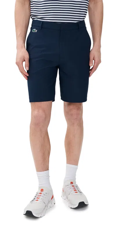 Lacoste Ultra Dry Golf Shorts Navy In Blue