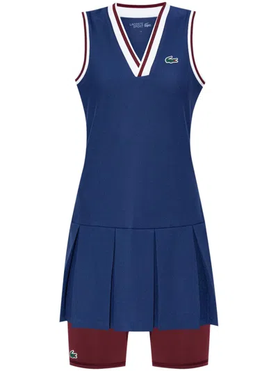 Lacoste Ultra Dry Tennis Dress And Removable Shorts - 36 In Blue