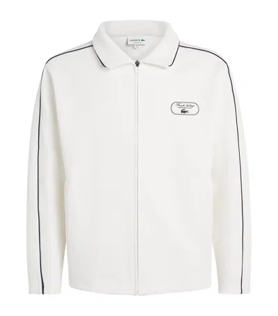 Lacoste Ultra Dry Tennis Heritage Jacket In White