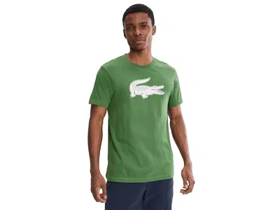 Lacoste Ultra Dry Xxl Logo Sport T-shirt In Green