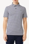 Lacoste Regular Fit Logo Golf Polo Shirt In Marine/ Blanc