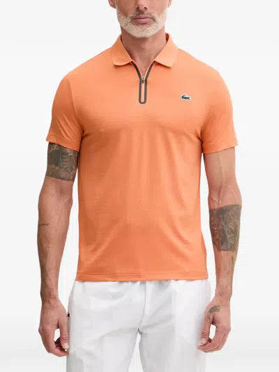 Lacoste Ultra-dry Tennis Polo Shirt In Orange