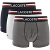 Lacoste Assorted 3-pack Logo Boxer Briefs In Blue