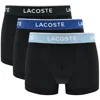 Lacoste Underwear 3 Pack Trunks In Black