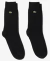 Lacoste Unisex 2-pack High Height Crew Socks Set In Blue