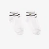 Lacoste Unisex 2-pack Striped Socks - 3 - 5.5 In White