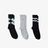 Lacoste Unisex 3-pack Cotton Socks - 6.5 - 8.5 In Grey
