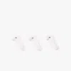 Lacoste Unisex 3-pack Low Socks - 3 - 5.5 In White