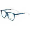 Lacoste Unisex 49 Mm Blue Opticals In Blue