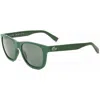 Lacoste Unisex 54 Mm Green Sunglasses In Green
