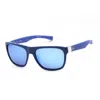 Lacoste Blue Square Unisex Sunglasses L664s 414 55 In Blue