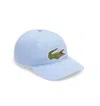 Lacoste Unisex Adjustable Organic Cotton Twill Cap In Light Blue In Blue