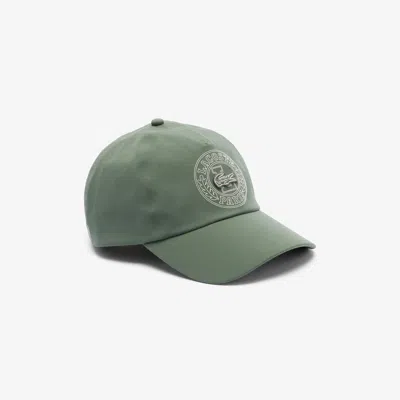 Lacoste Unisex Adjustable Water-repellent Cap - One Size In Green