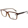 Lacoste Unisex Black Rectangular Eyeglass Frames L294621955