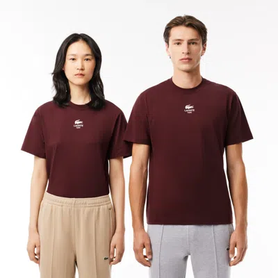 Lacoste Unisex Classic Fit Cotton Jersey T-shirt - 3xl In Red