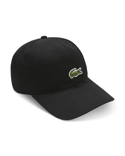 Lacoste Unisex Core Croc Cap - Big Kid In Black