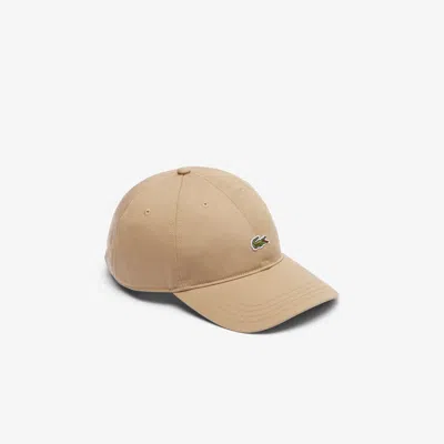 LACOSTE UNISEX COTTON TWILL CAP - ONE SIZE