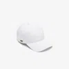 Lacoste Unisex Organic Cotton Twill Cap - One Size In White