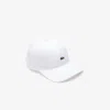 Lacoste Unisex Organic Cotton Twill Cap - One Size In White