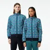 Lacoste Graphic Motif Jacquard Sweatshirt In White