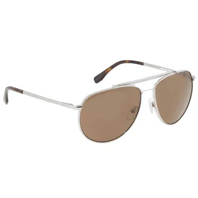Lacoste Unisex Grey Sunglasses In Brown