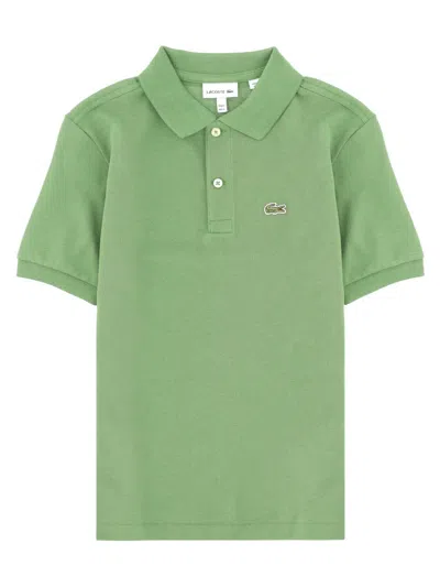 Lacoste Unisex Kids Mini Pique Polo Shirt In Green