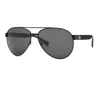 Lacoste Unisex L185s Sunglasses In Matte Black / Grey In Multi