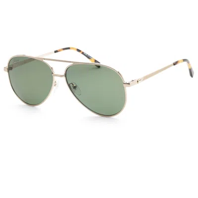 Lacoste Unisex L233sp Sunglasses In Gold / Green Polarized