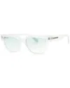 Lacoste Blue Rectangular Ladies Sunglasses L6002s 970 53 In White
