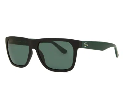 Lacoste Unisex L732s Sunglasses In Matte Onyx / Green