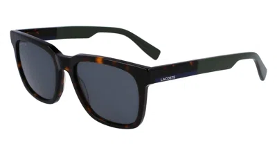 Lacoste Unisex L996s Sunglasses In Dark Havana/smoke