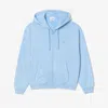 Lacoste Unisex Loose Fit Hoodie - M In Blue