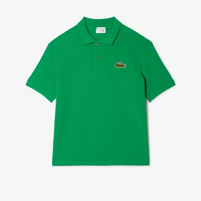 Lacoste Unisex Loose Fit L.12.12 Piqué Badge Polo In Green