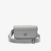 Lacoste Unisex Monogram Leather Flap Close Satchel - One Size In Blue