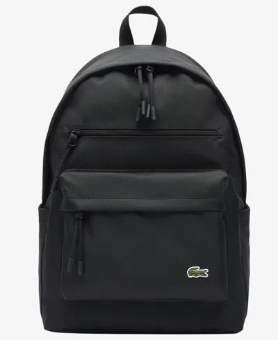 Lacoste Unisex Neocroc Logo Detail Backpack In Black