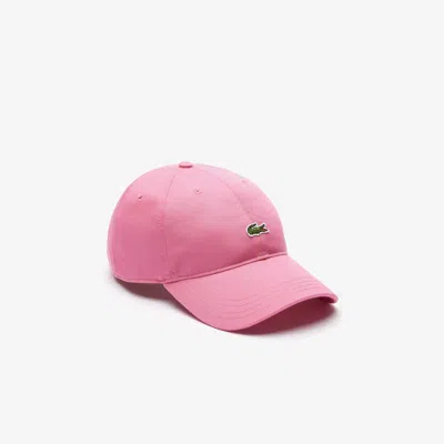 Lacoste Unisex Organic Cotton Twill Cap - One Size In Pink