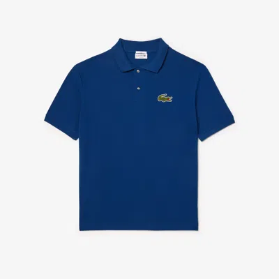 Lacoste Unisex Original L.12.12 Loose Fit Badge Polo - M In Blue