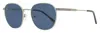 Lacoste Unisex Oval Color Stripe Sunglasses L251s 012 Matte Palladium 52mm In Metallic