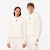 Lacoste Unisex Printed Hoodie - Xxs In White
