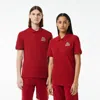 Lacoste Unisex Regular Fit Stretch Mini Piqué Polo - Xxs In Red