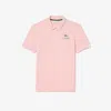 Lacoste Unisex Regular Fit Stretch Mini Piqué Polo In Pink