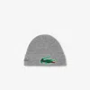 Lacoste Wool Beanie In Grey