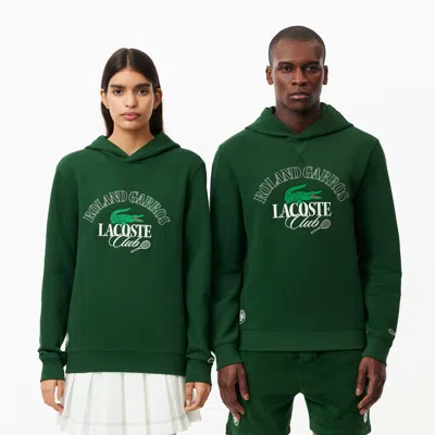 Lacoste Unisex Roland Garros Edition Sport Sweatshirt - Xxl In Green